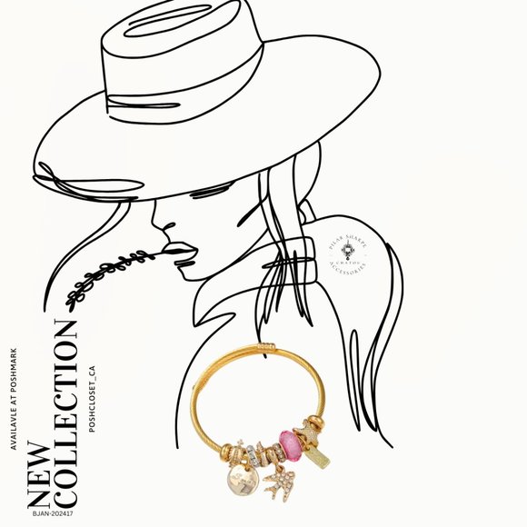 Stainless Steel Beaded Bangle Bracelet Pink - Picture 2 of 2